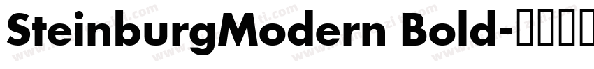 SteinburgModern Bold字体转换